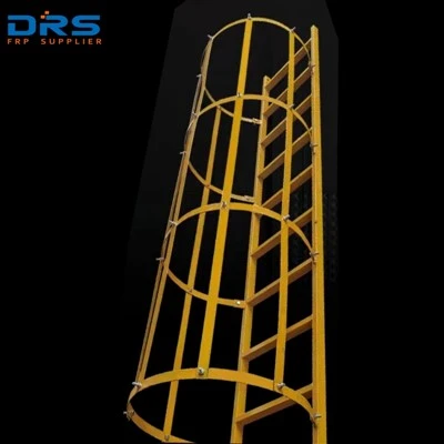Frp Cage Ladder Safety Yellow